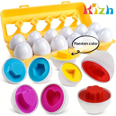 EggShapes | Descubre, juega y aprende - Juguete educativo de rompecabezas para la motricidad fina